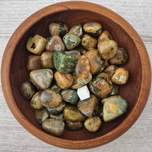 Rhyolite Tumbled Stone / Natural Rhyolite Tumblestone / 1 X Polished Rhyolite Australia / 15mm - 25mm