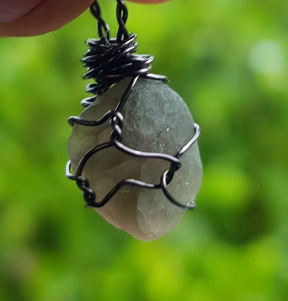 BOLFFU Autentica Collana Placcata in Oro 14K con Pietra Cintamani Saffordite, Cristalli Grezzi di Ossidiana Dell'Arizona, Forma Irregolare