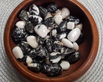 Zebra Jasper Gemstone Tumbled Stone / Natural Zebra Jasper Jasper Crystal Tumblestone / 1 X Zebra Jasper 20mm - 25mm