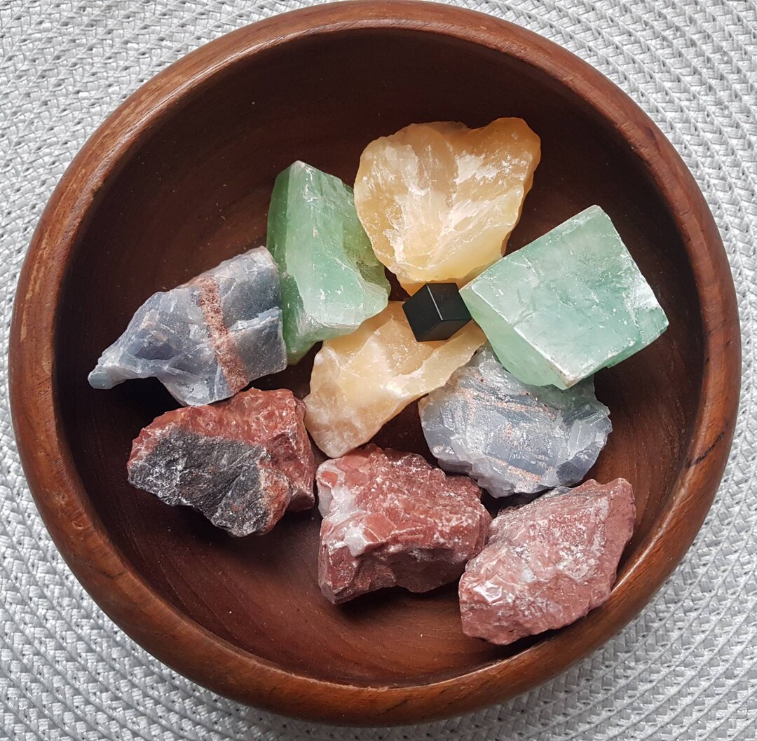 Natural Calcite / 1 X Colourful Calcite / Blue Calcite / Green Calcite ...