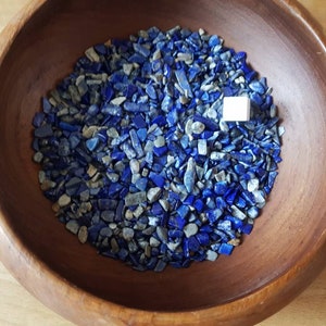 Lapis Lazuli Gemstone Undrilled Chips / Natural Lapis Lazuli Crystal Undrilled Chips / Small Tumbled Stones / 20 Grams Lapis Lazul Gemstones