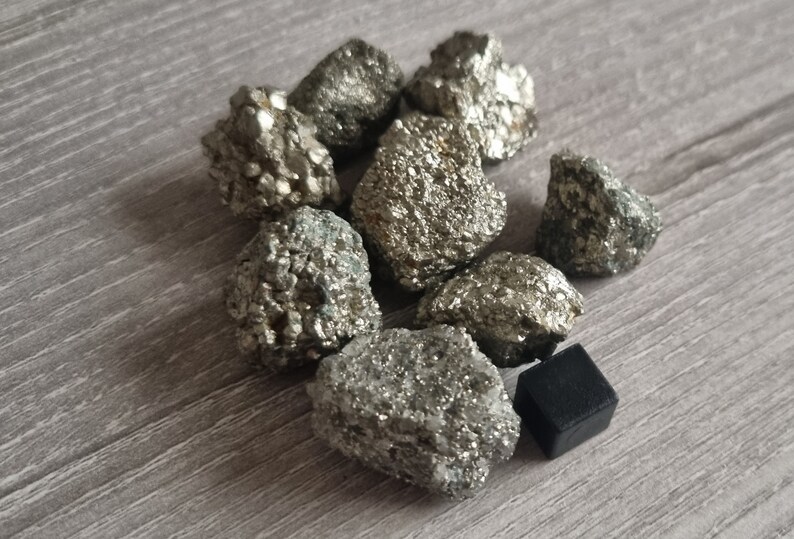 Pyrite Small Rough Rough Natural Pyrite / Raw Pyrite Crystal Piece / Rough Fools Gold ...