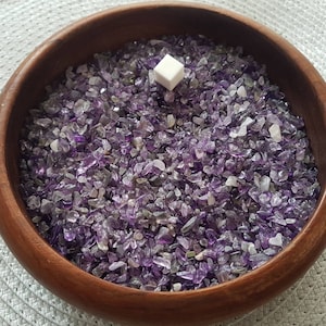 Amethyst Gemstone Undrilled Chips / Natural Amethyst  Crystal Undrilled Chips / Small Tumbled Stones / 20 Grams Amethyst