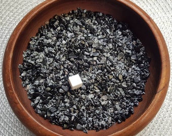 Snowflake Obsidian Gemstone Undrilled Chips / Tiny Natural Snowflake Obsidian Crystal Undrilled Chips / Small Tumbled Stones / 20 Grams