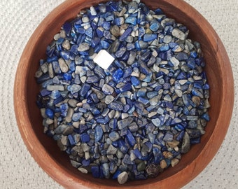 Lapis Lazuli Gemstone Undrilled Chips / Natural Lapis Lazuli Crystal Undrilled Chips / Small Tumbled Stones / 20/50 Grams Gemstones