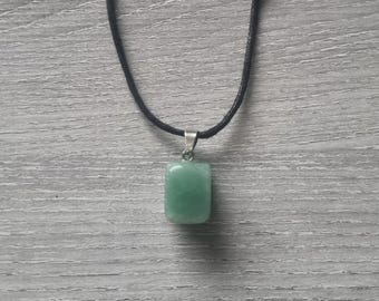 Green Aventurine Crystal Necklace / Green Aventurine Pendant / Natural Green Aventurine / Birthday Gift / Gemstone Present