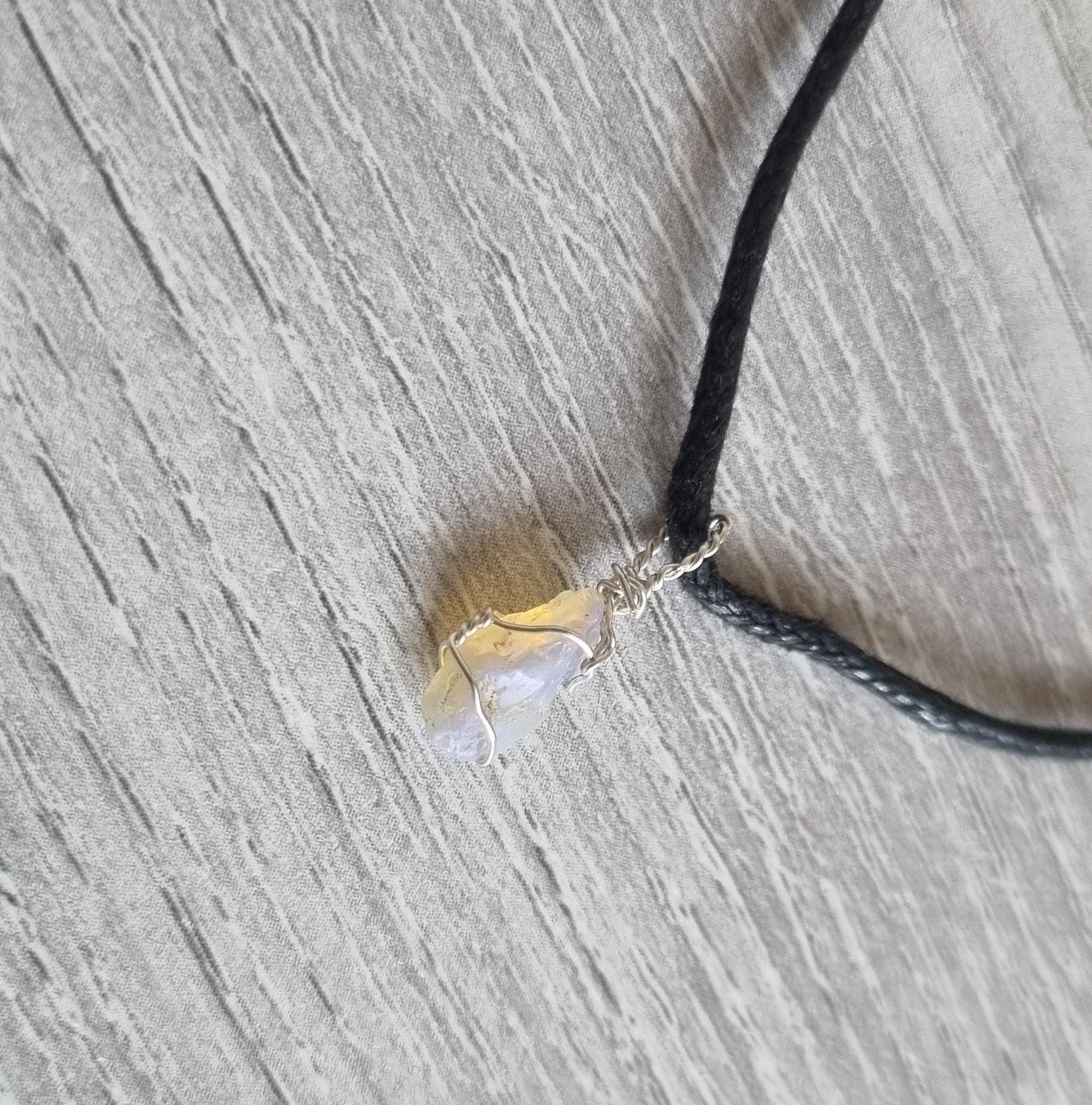 Collier Pendentif En Opale Triple Lightning Ridge - Argent 925 - Certificat D'authenticité - Neuf