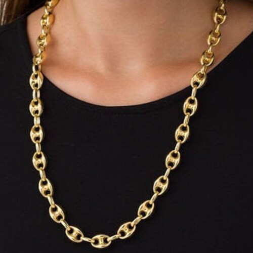 14K Solid Yellow Gold Puffed Mariner 