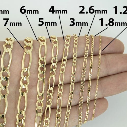 14K Solid Yellow Gold Gourmette Curb Chain Necklace 16 - Etsy
