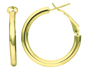 14k omega back earrings