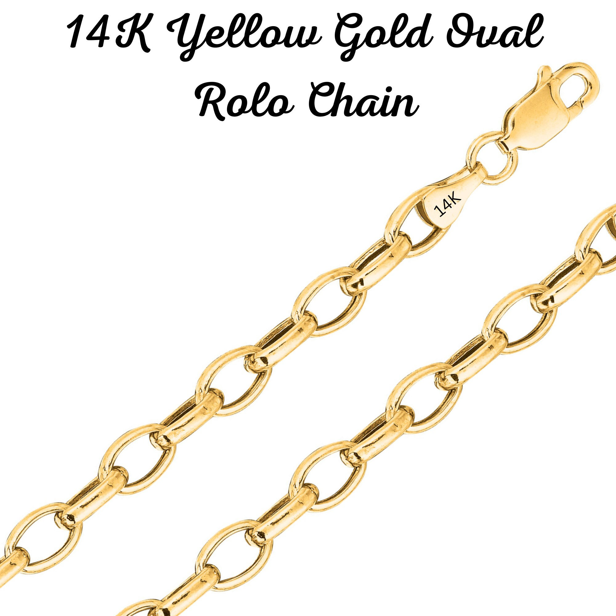 9K Oval Rolo Chain – Dayme Vintage