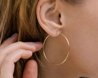 Hoop Earrings 14Kt Gold Hoop Earring Hoop Earrings 14Kt Gold Hoop Earring
