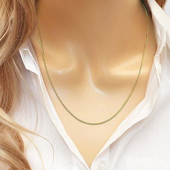 White gold everyday necklace deals