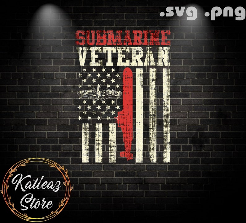 Download US Navy Submarine Veteran USA Flag Vintage Submariner SVG ...