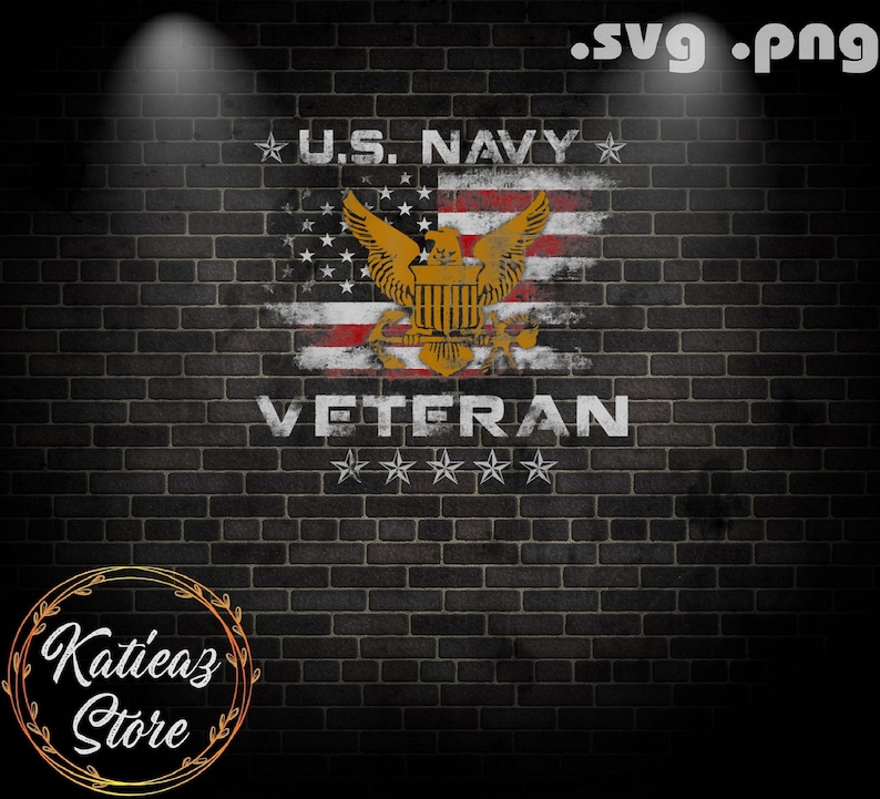 Download US Navy Veteran Vintage American Flag Design SVG Veteran ...