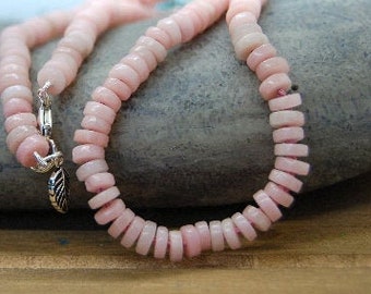 Pink Opal Heishi Candy Necklace