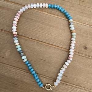 8mm Multi-Color Gemstone Candy Necklace