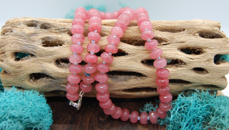 Watermelon Jade Candy Necklace