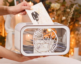 Wedding Card Box, Rustic Wedding Decor, Gift Box for Wedding, Personalized Keepsake Box, Wooden Envelope Box, Custom Wedding Gifts
