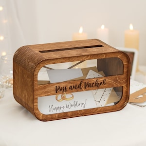 Scatola di carta di nozze, decorazione di nozze, scatola di carta per matrimonio, salvadanaio, scatola di memoria personalizzata, scatola busta di legno, scatola dei ricordi, regali di nozze