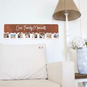 Cadeaux de la Saint-Valentin, cadeaux de couple personnalisés, panneau en bois familial dans le cadre photo de ces moments, affichage de photos murales, cadeaux danniversaire image 10