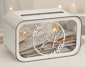 Custom Wedding Card Box, Wedding Decor, Rustic Card box for Wedding, Money Box, Personalized Memory box, Keepsake Box, Wedding Gifts