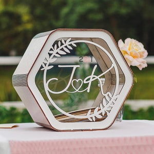 Wedding Card Box, Wooden Card Box for Wedding, Personalized Wedding Gifts, Wedding Decorations, Wedding Decor, Memory Box, Keepsake Box