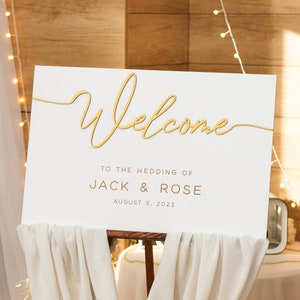 Wedding Welcome Sign, Welcome Sign for Wedding, Personalized Welcome Board, Wooden Wedding Signs, Welcome to Our Wedding Sign, Wedding Decor