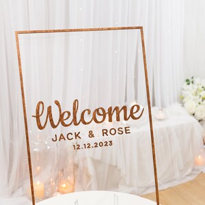Placa de boas-vindas em acrílico, placa de boas-vindas para casamento, placas de casamento personalizadas, placa de boas-vindas para nosso casamento, placa de casamento 3D, decoração rústica para casamento