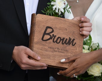 Personalized Wedding Guest Book, Wood  Rustic Wedding Guest Book, Unique Wedding Guest Book, Traditional Guest Book, 2b1 Wedding Decor