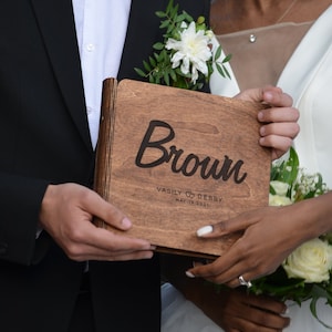 Personalized Wedding Guest Book, Wood  Rustic Wedding Guest Book, Unique Wedding Guest Book, Traditional Guest Book, 2b1 Wedding Decor