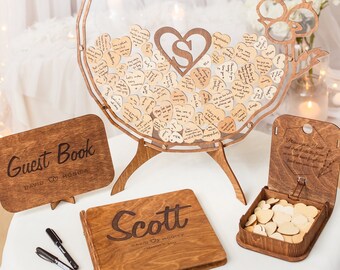 Rustic Wedding Guest Book Alternative, Personalized Wedding GuestBook, Custom Wedding Sign, Wedding Decor, Wedding Anniversary Gifts