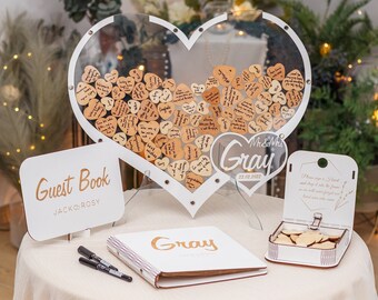 thumbnail image 2 of Geyee 3 Pcs Wedding Guest Book Set, Wedding Reception Registry Book With Pen And Holder Guestbook Registry Table Sign For Bridal Proposal(Eucalyptus 2 of 14