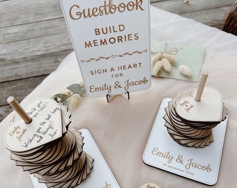 Wedding Guest Book Alternative Personalized Guest Book for Wedding 2b1Wedding Decor Rustic GuestBook (Wood) Wedding Sign Guest Book Ideas