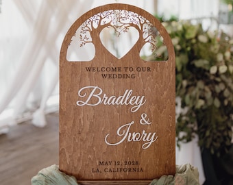 Personalized 3D Welcome Sign for Wedding, Wedding Welcome Arch Sign, Custom Welcome to our Wedding Family Tree Sign, 2b1Wedding Decor
