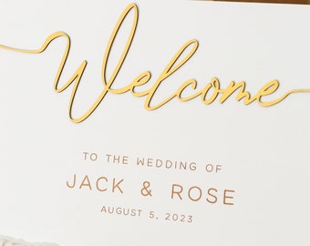 Personalized Welcome Sign, Welcome to our Wedding Sign, Wedding Welcome Board, Wedding Signs, 3D Wedding Sign, Wedding Decor