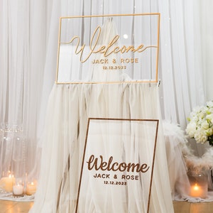 Wedding Welcome Sign, Acrylic Welcome Board, Personalized Wedding Signs, Welcome to our Wedding Sign, 3D Wedding Sign, Rustic Wedding Decor