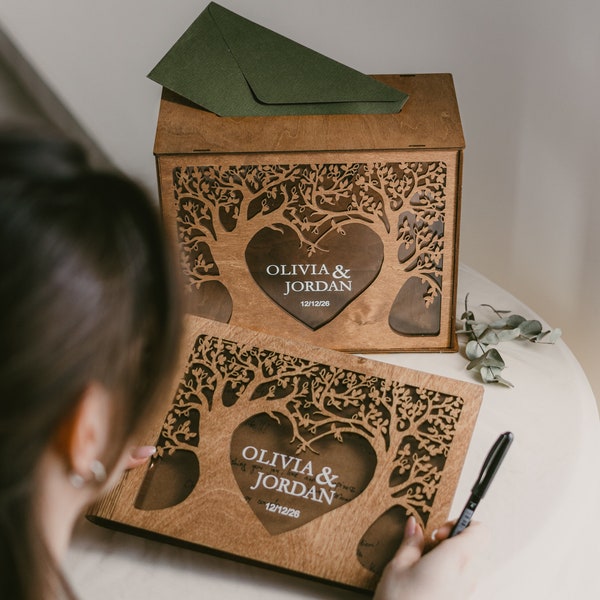 Wedding Guest Book Boxes Etsy