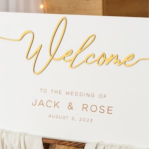 Personalized Welcome Sign, Welcome to our Wedding Sign, Wedding Welcome Board, Wedding Signs, 3D Wedding Sign, Wedding Decor