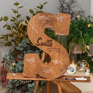 Alternative Wedding GuestBook, Personalized Wedding Guest Book, Family Name Sign, Wedding Decor, Guest Book Sign, Wooden Guest Book Wedding