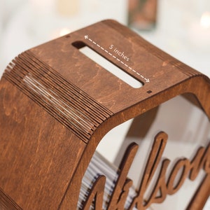 Wedding Card Box, Card Box for Wedding, Personalized Wooden Box, Wedding Decorations, Rustic Wedding Decor, Memory Chest, Wedding Gifts image 5
