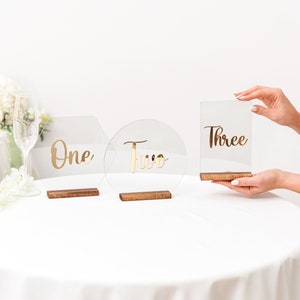 Acrylic Table Numbers Wedding, Wedding Table Numbers, Wedding Table Decor, Wedding Decor,  Table Numbers for Wedding, 2b1Wedding