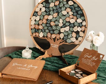 Wedding Guest Book Alternative, Personalized Family Tree Guest Book Wedding Sign - Wood, Custom Wedding Decor 2b1Wedding