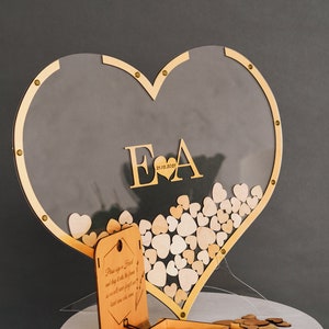 Hearts form – Simple wedding sign, Wedding Guest Book, Guest Book Alternative, Wedding decor from 2b1 Wedding