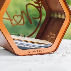Personalized Card Box for Wedding, Wedding Card Box, Wedding Gifts, Wedding Decorations, Wedding Decor, Memory Box, Keepsake Box image 4