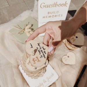 Wedding Guest Book Alternative Rustic Guest Book Personalized Guest Book for Wedding 2b1Wedding Decor Wood Wedding Sign Guest Book Ideas image 5