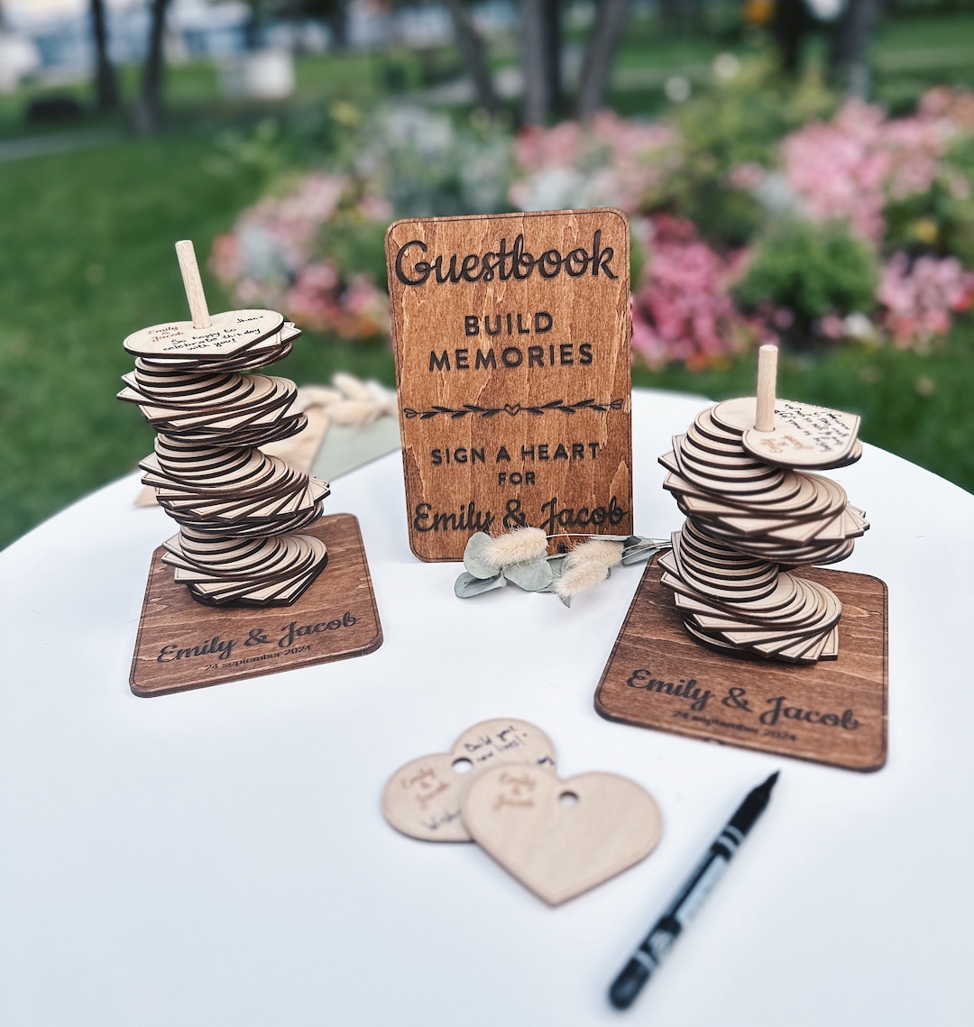 Personalized Wedding Guest Book Alternative Guest Book for Wedding ...