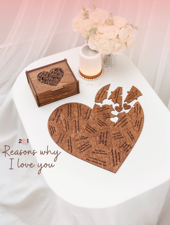 Valentines Day Gift for Her, Reasons Why I Love You, Birthday Gifts for  Her, Girlfriend Gift, Puzzle in Box, Personalized Anniversary Gifts 