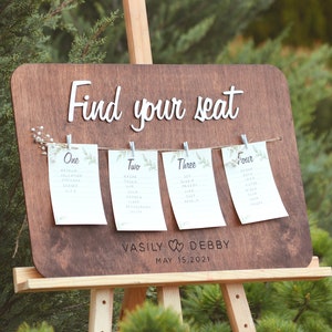 Wedding Seating Chart Board, Wedding Seating Sign, Seating Chart Sign, Find Your Seat Wedding Sign, Wood Wedding Sign, 2b1 Wedding Decor