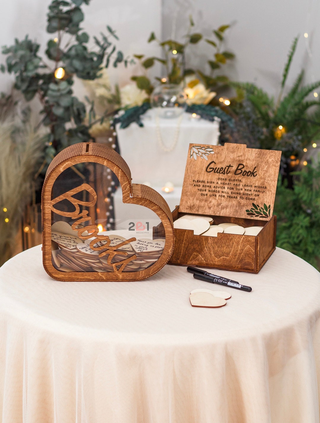 Rustic Wedding Guest Book Alternative Guest Book Wedding